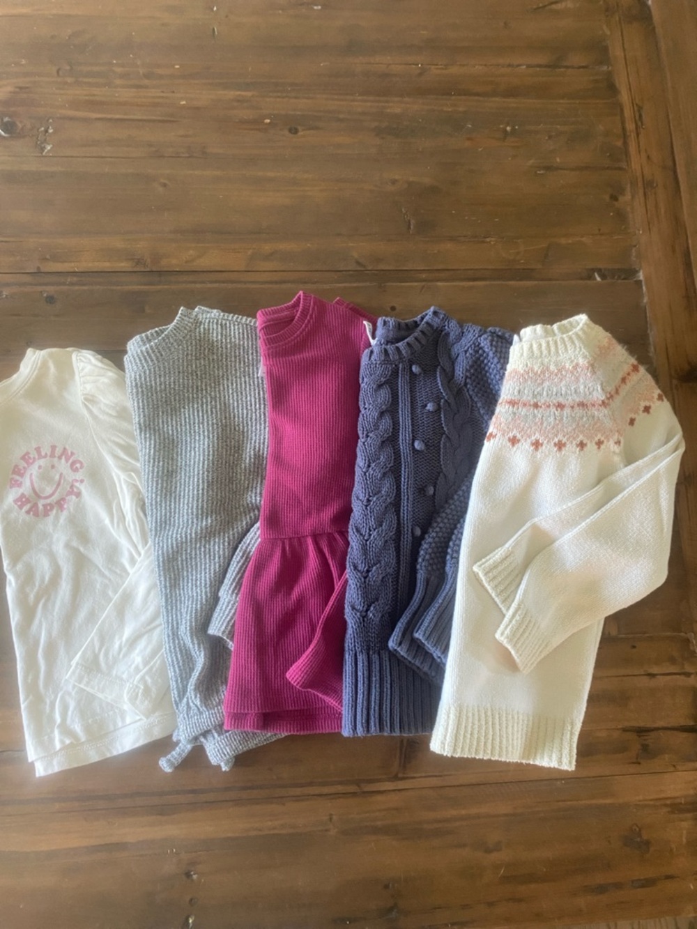 Girls 5T long sleeve and sweater bundle